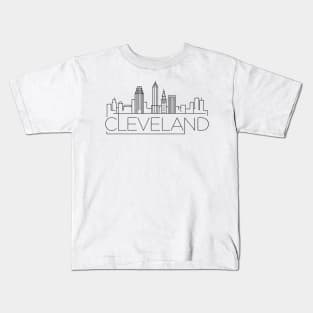 Cleveland Minimal Skyline Kids T-Shirt